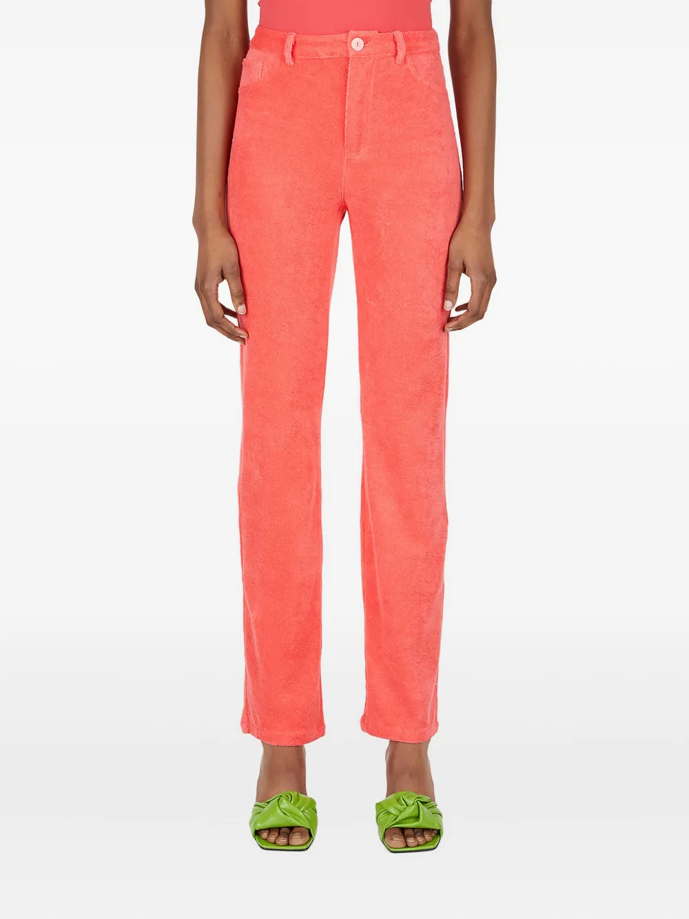 Maisie Wilen Terry Mockumentary jeans Rood