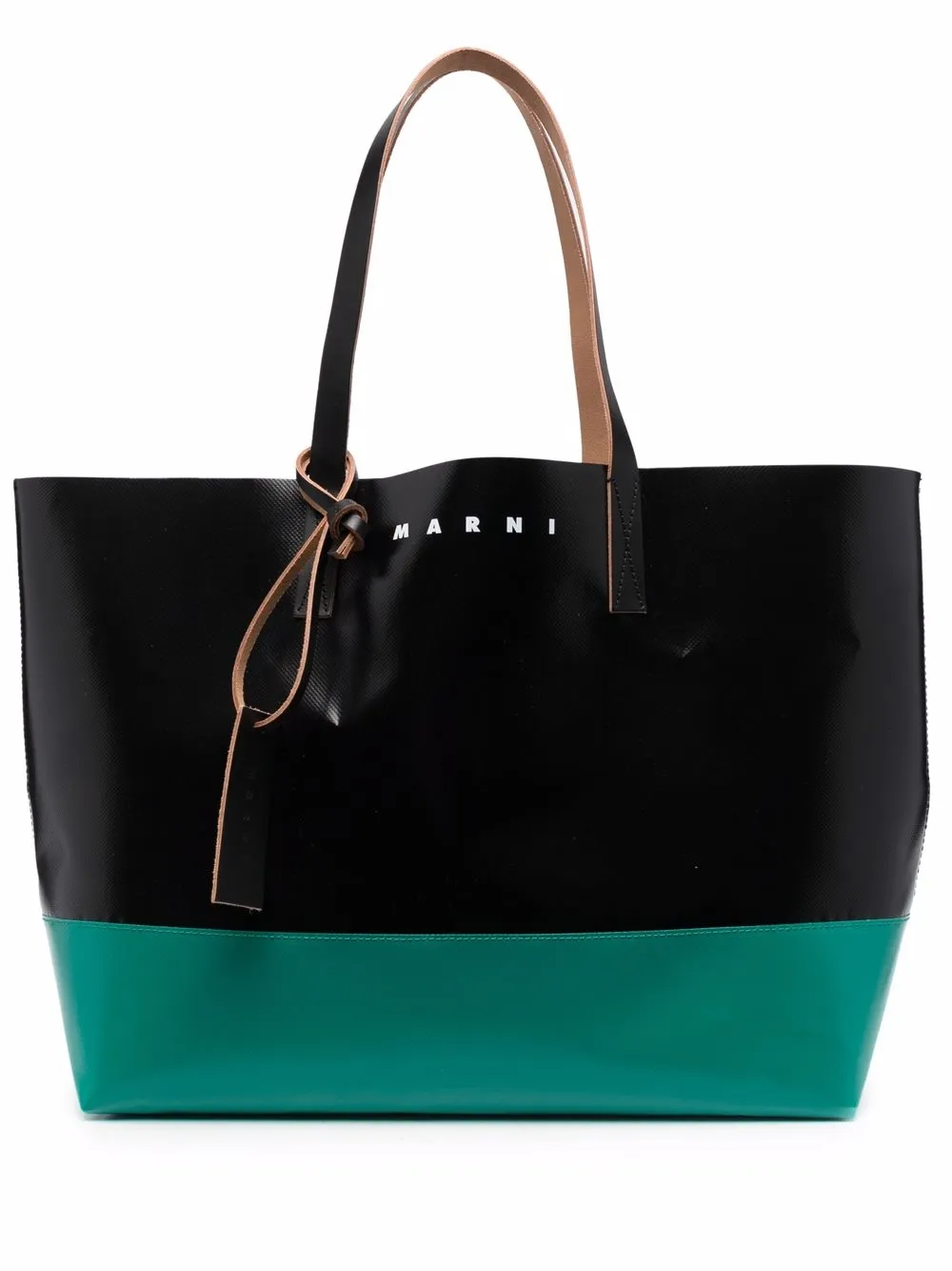 

Marni tote con logo estampado - Negro