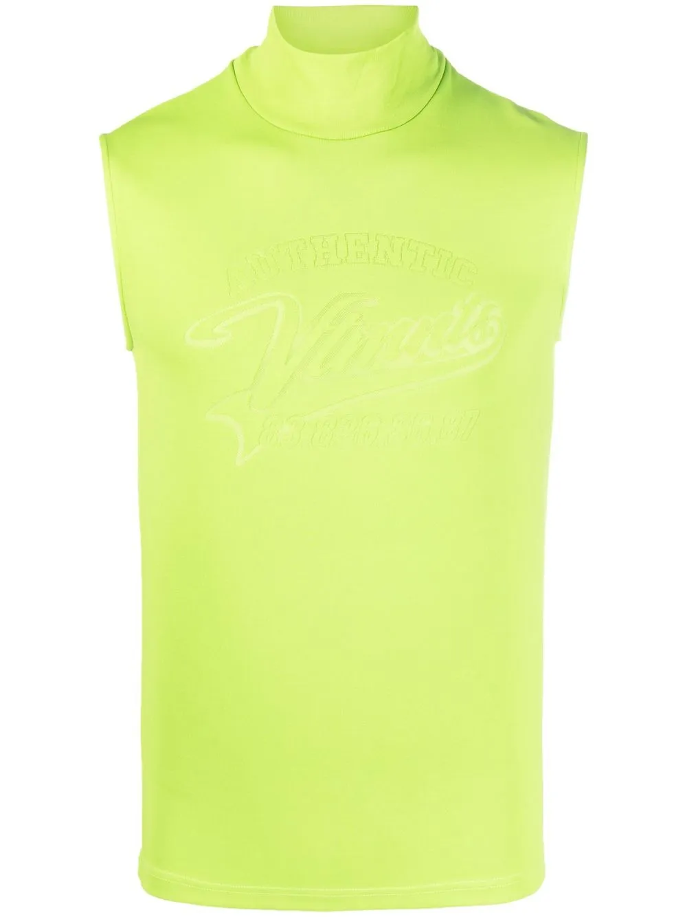 

VTMNTS slogan-print sleeveless-top - Green