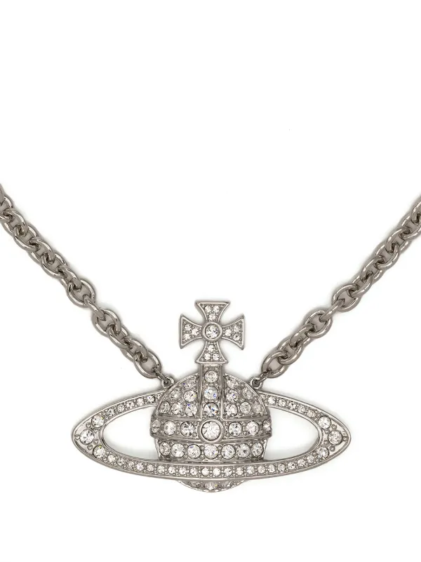 Vivienne Westwood Bas Relief Orbチャーム ネックレス | シルバー 
