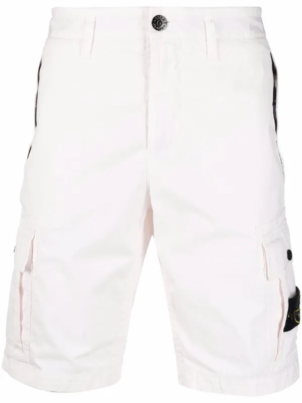 Stone Island logo-patch Cargo Shorts 
