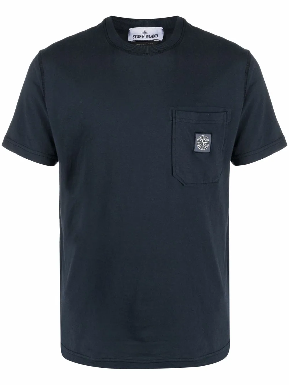 

Stone Island Compass patch round-neck T-shirt - Blue