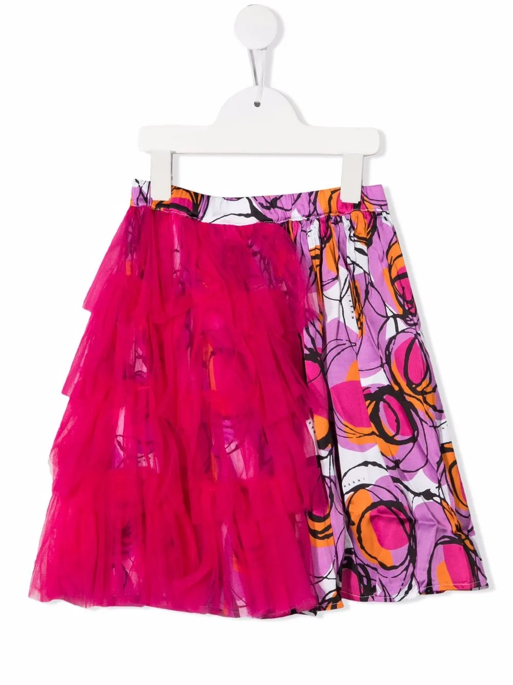 

Marni Kids falda con detalle de volantes - Rosado