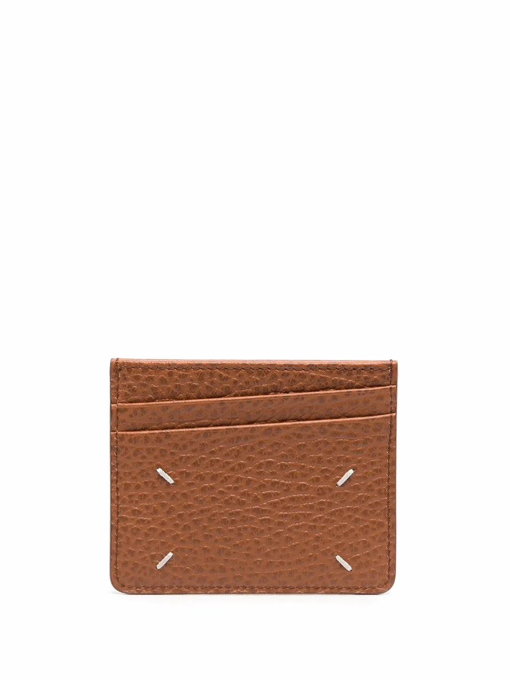 

Maison Margiela stitch-detail cardholder wallet - Brown
