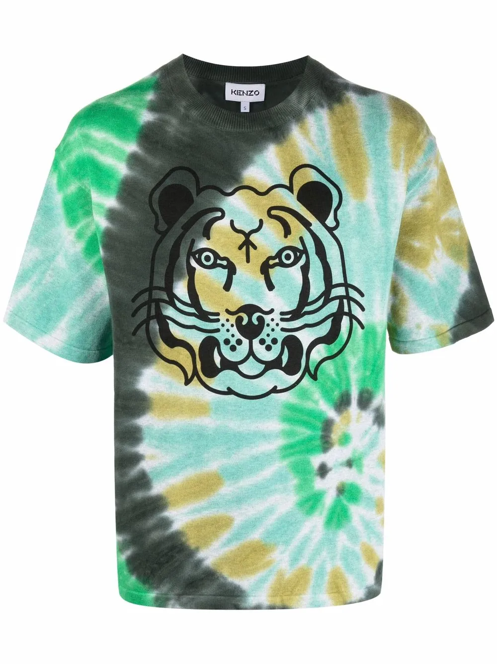 фото Kenzo tie-dye print cotton t-shirt