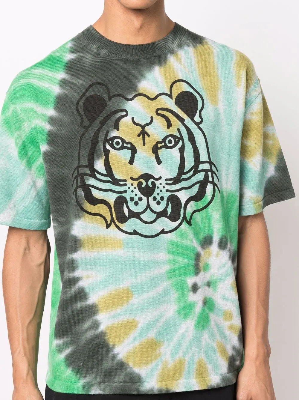 фото Kenzo tie-dye print cotton t-shirt