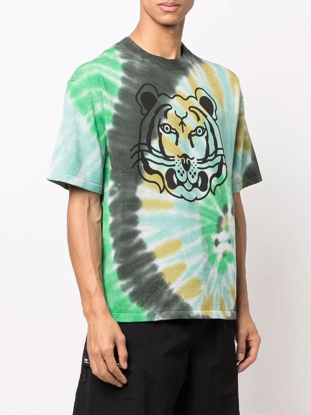 фото Kenzo tie-dye print cotton t-shirt