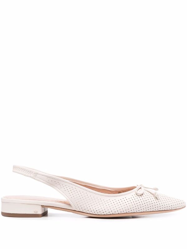 kate spade white bow shoes