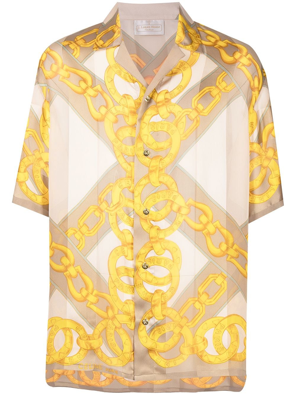 J. Logan Home chain-print Silk Shirt - Farfetch