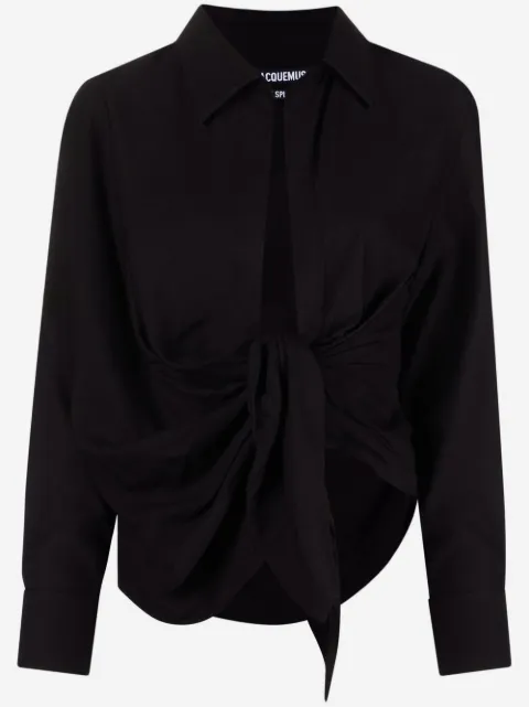 Jacquemus camisa La Chemise Bahia drapeada