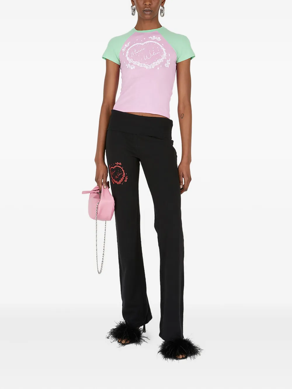 Maisie Wilen heart-print raglan-sleeve top | T-Shirts & Jersey Shirts | Image 2