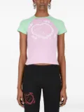 Maisie Wilen heart-print raglan-sleeve top - Pink