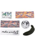 Maharishi logo sticker (set of six) - Orange