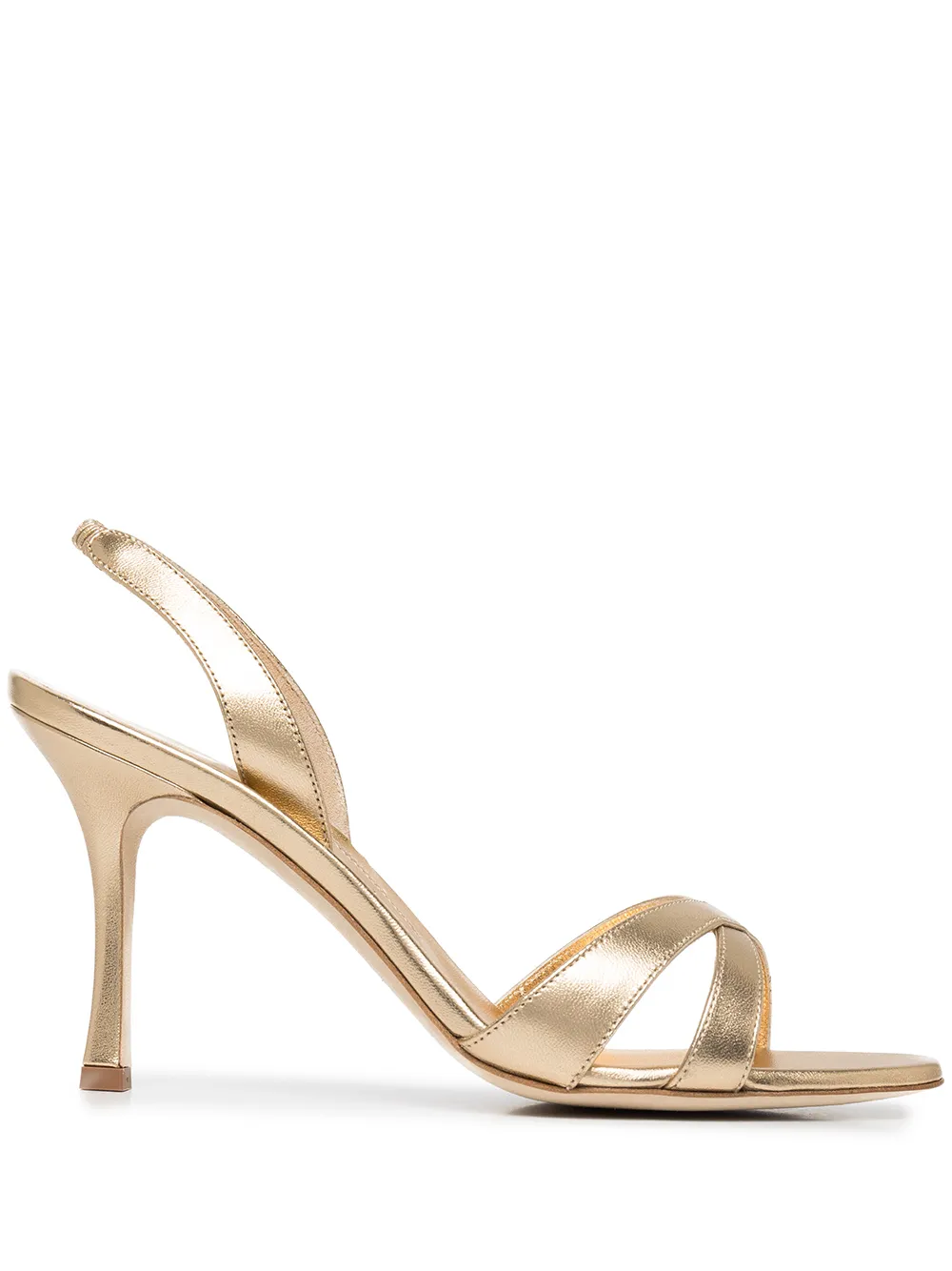 Callas metallic slingback 90mm pumps