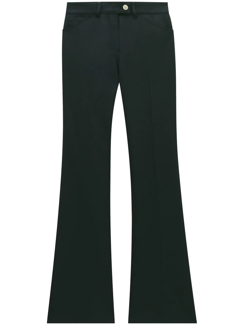 Courrèges high waisted wide-leg trousers – Black