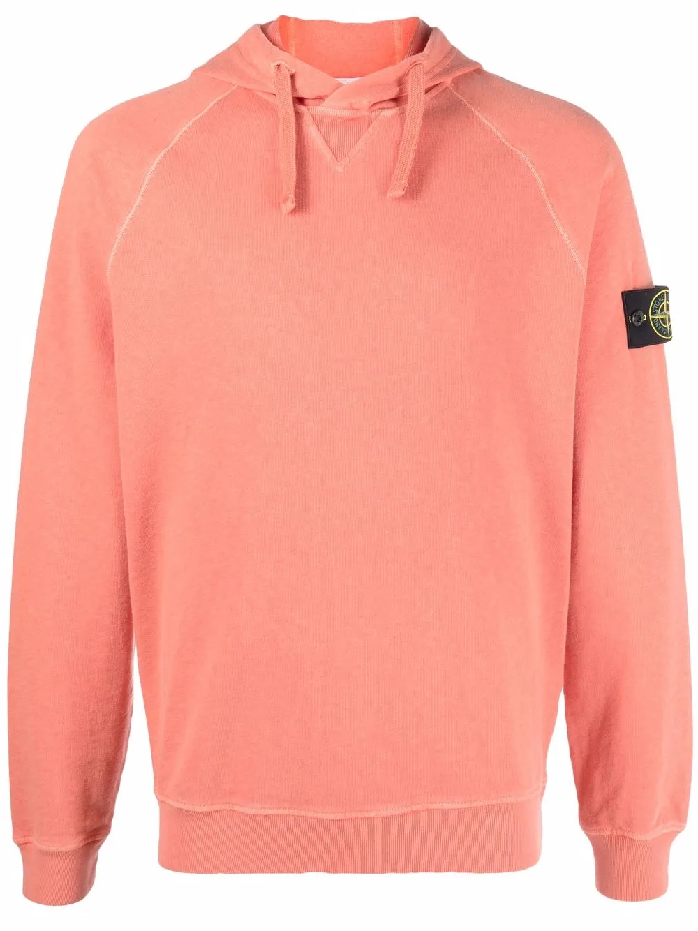 

Stone Island hoodie con distintivo de Compass - Naranja