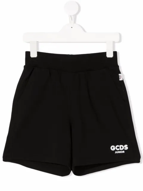 Gcds Kids logo-print track shorts