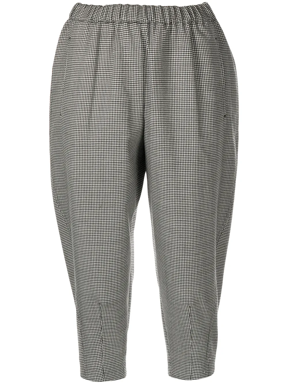 

Comme Des Garçons Comme Des Garçons check-print wool cropped trousers - Grey