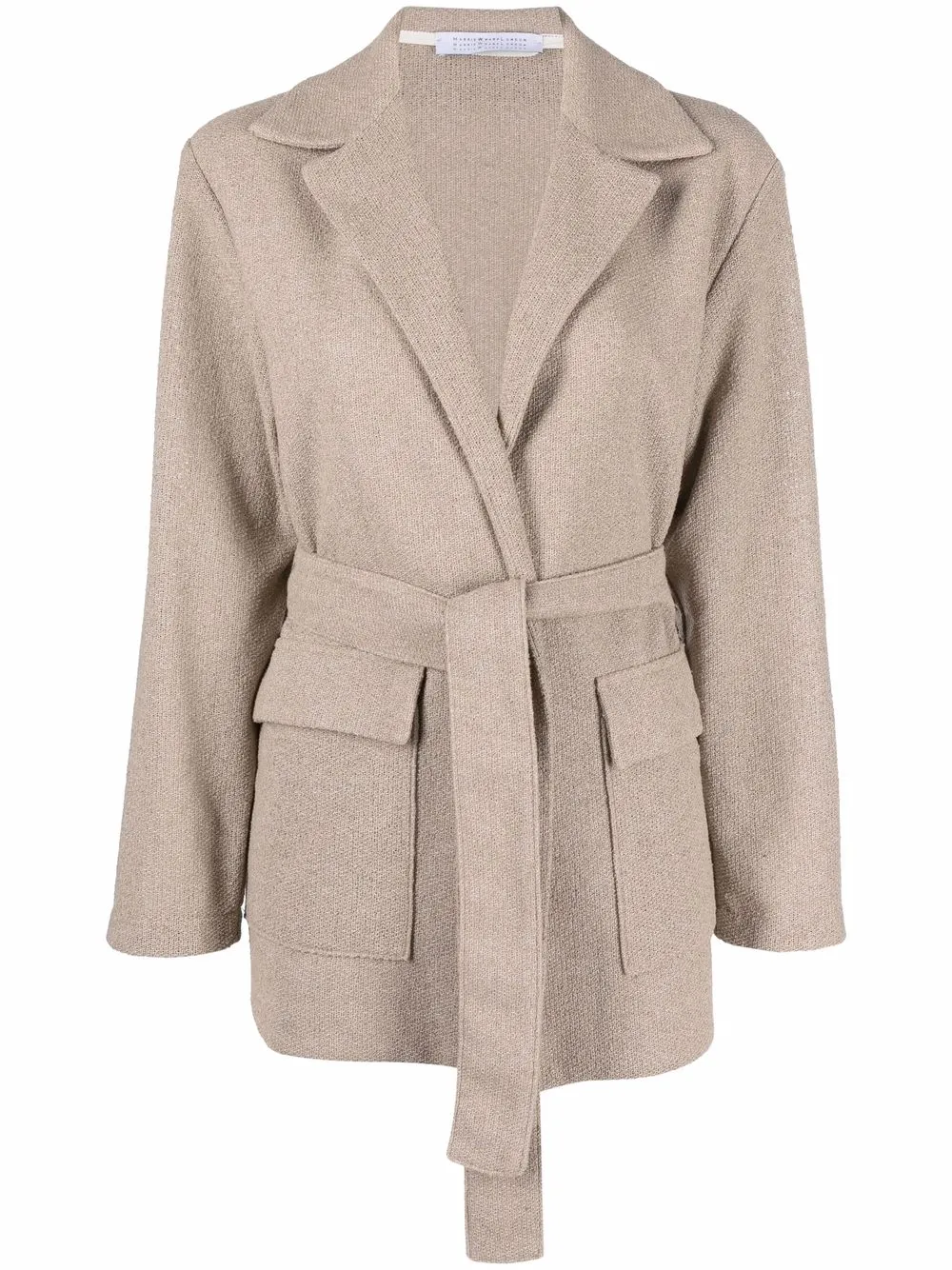 

Harris Wharf London belted peak-lapel jacket - Neutrals