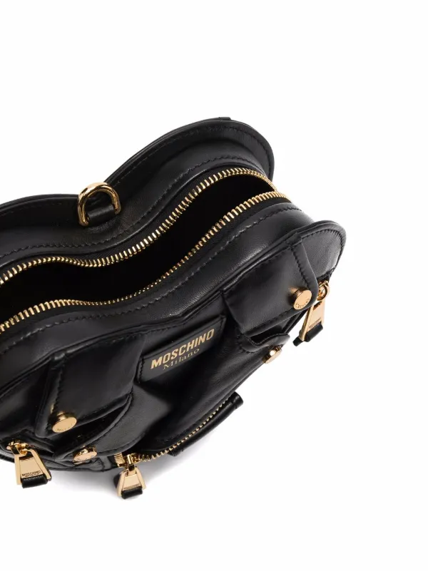 Moschino heart-shape Moto Shoulder Bag - Farfetch