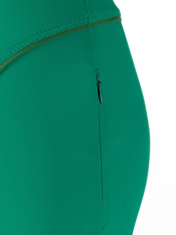 Jacquemus Contrasting pipe-trim Shorts Green FARFETCH