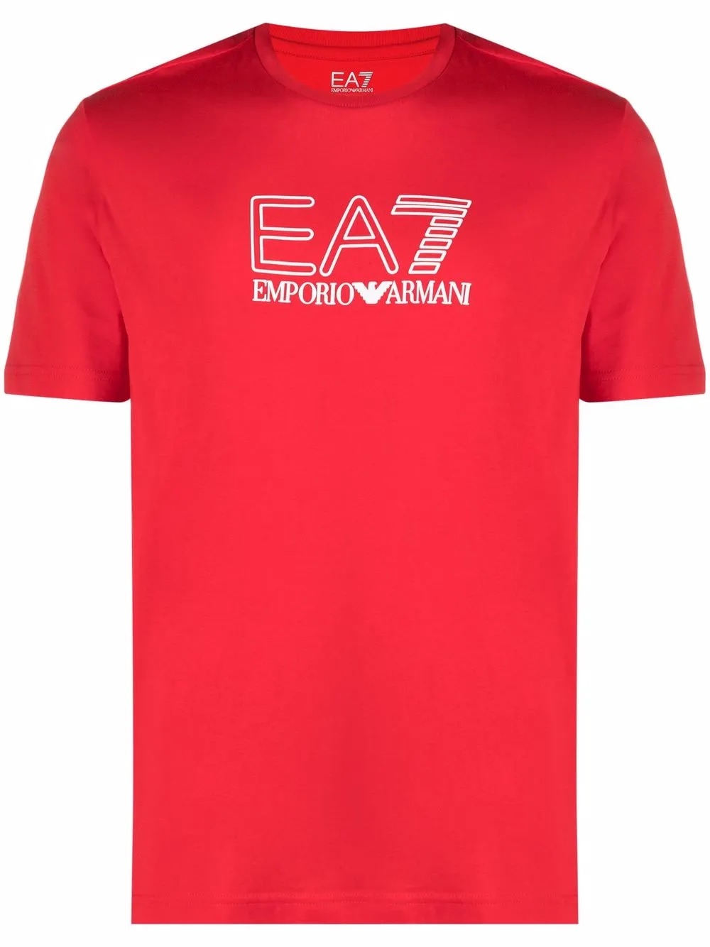 

Ea7 Emporio Armani playera con logo estampado - Rojo