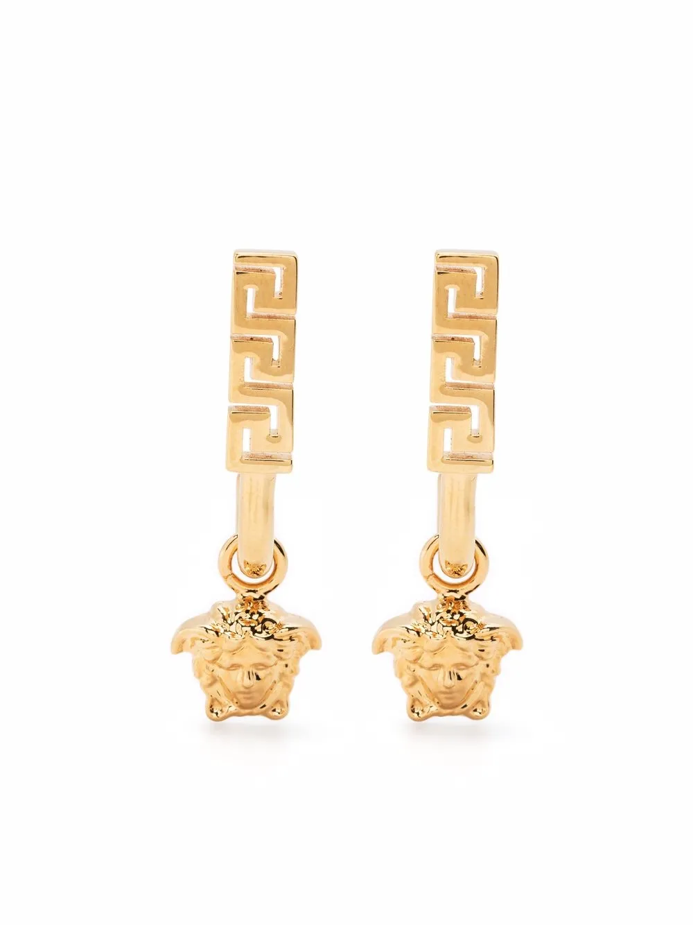 Image 1 of Versace Greca Medusa drop earrings