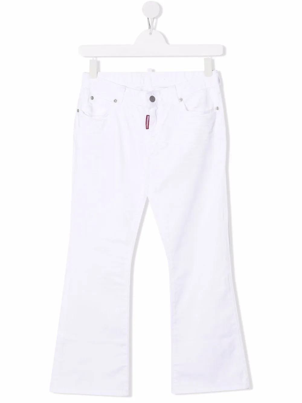 

Dsquared2 Kids TEEN flared denim jeans - White