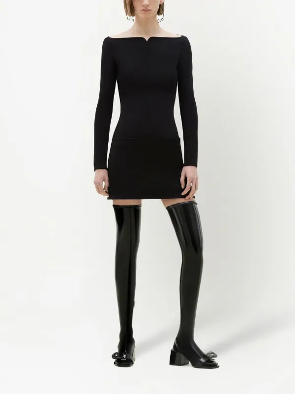 Courrèges Maxi AC geometric-shape Earrings | Black | FARFETCH