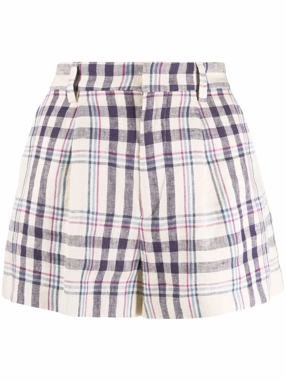 

Isabel Marant Étoile Ilabot plaid-check print shorts - Neutrals