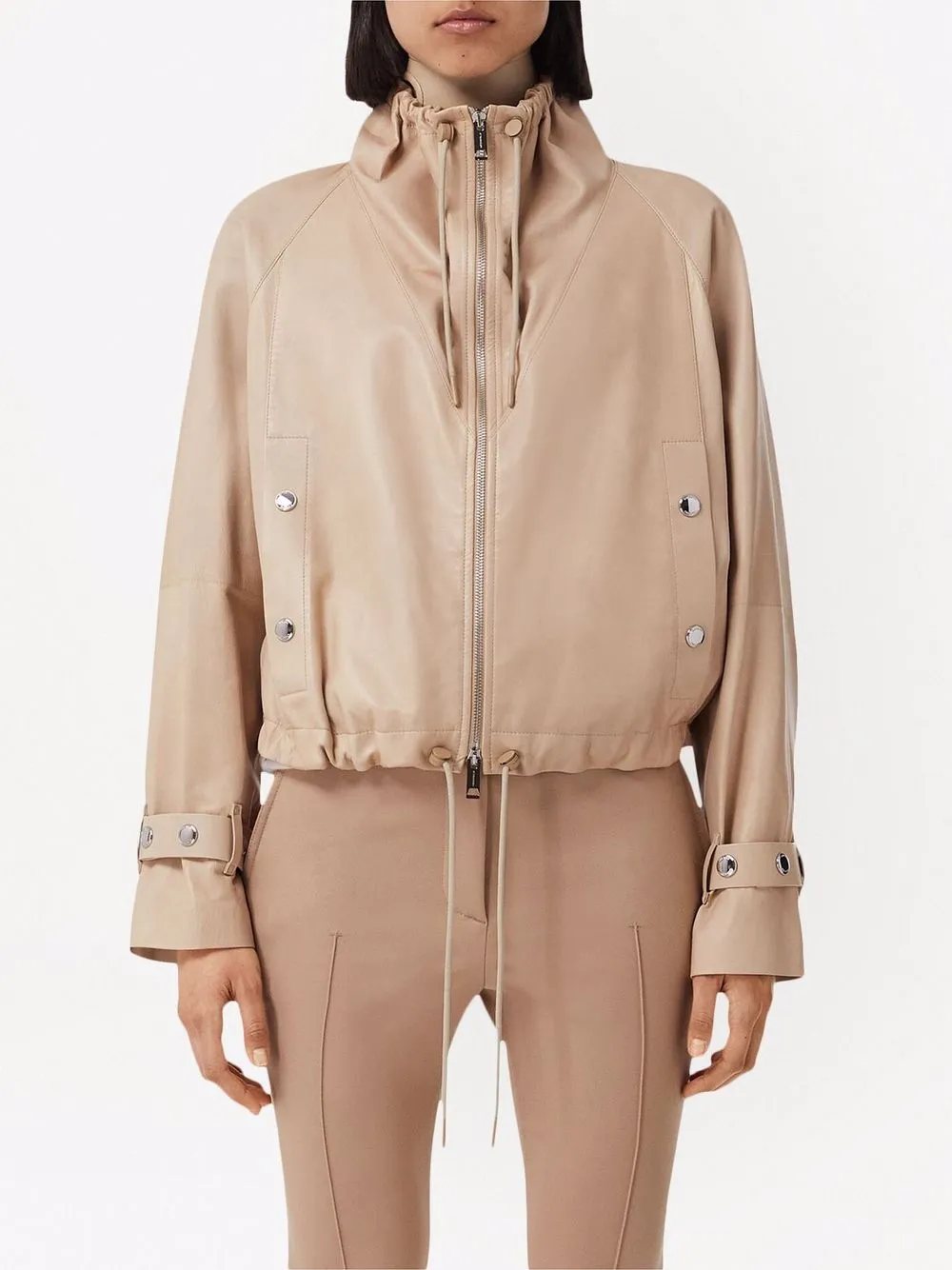 Burberry cropped leather jacket | Jackets | Image 3