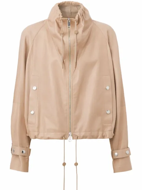 Burberry cropped leather jacket