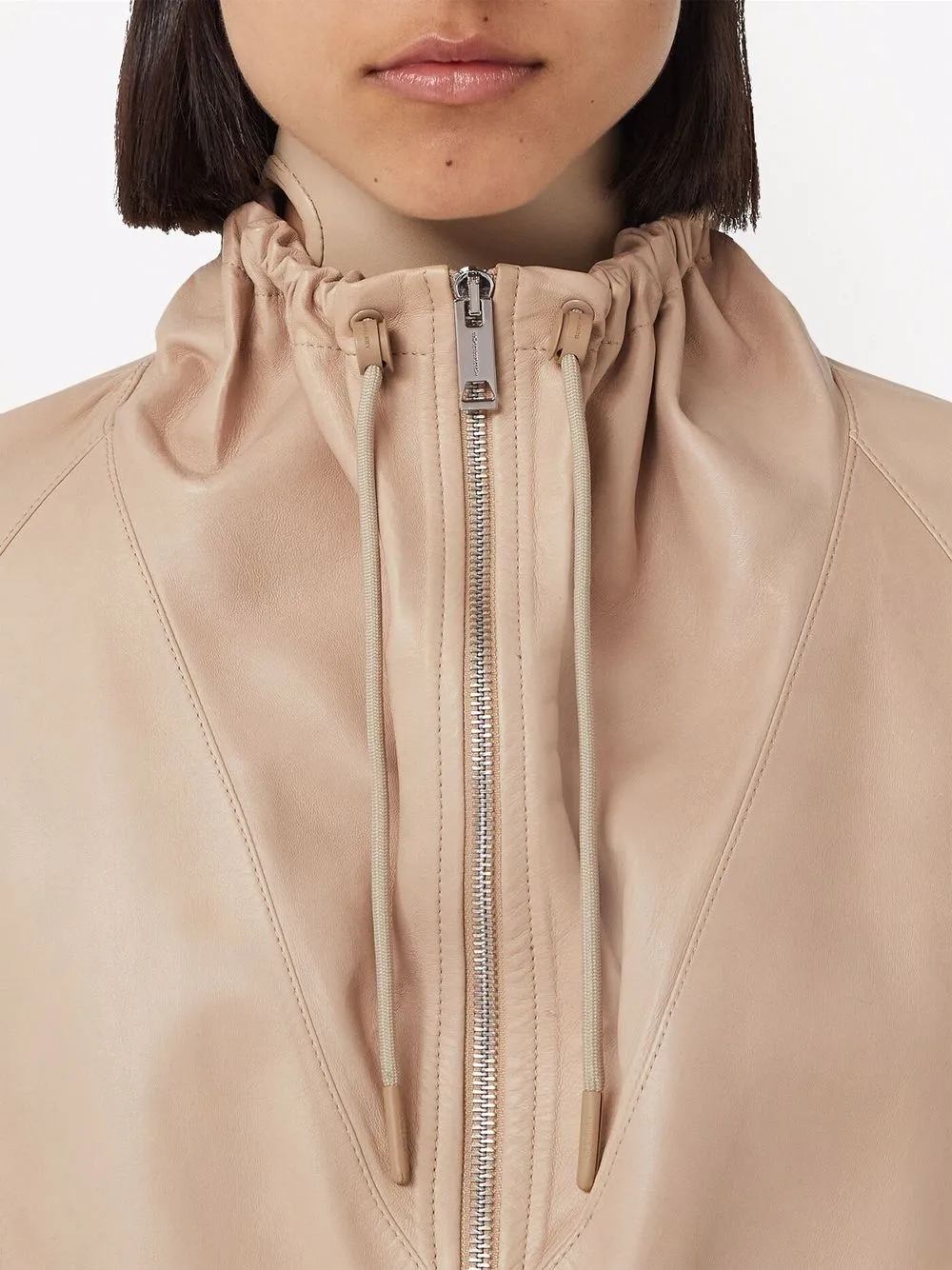 Burberry cropped leather jacket | Image 5