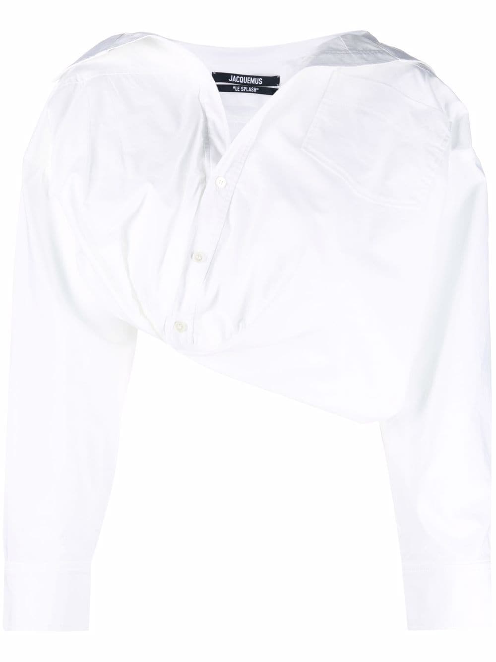 Image 1 of Jacquemus La Chemise Mejean tucked blouse