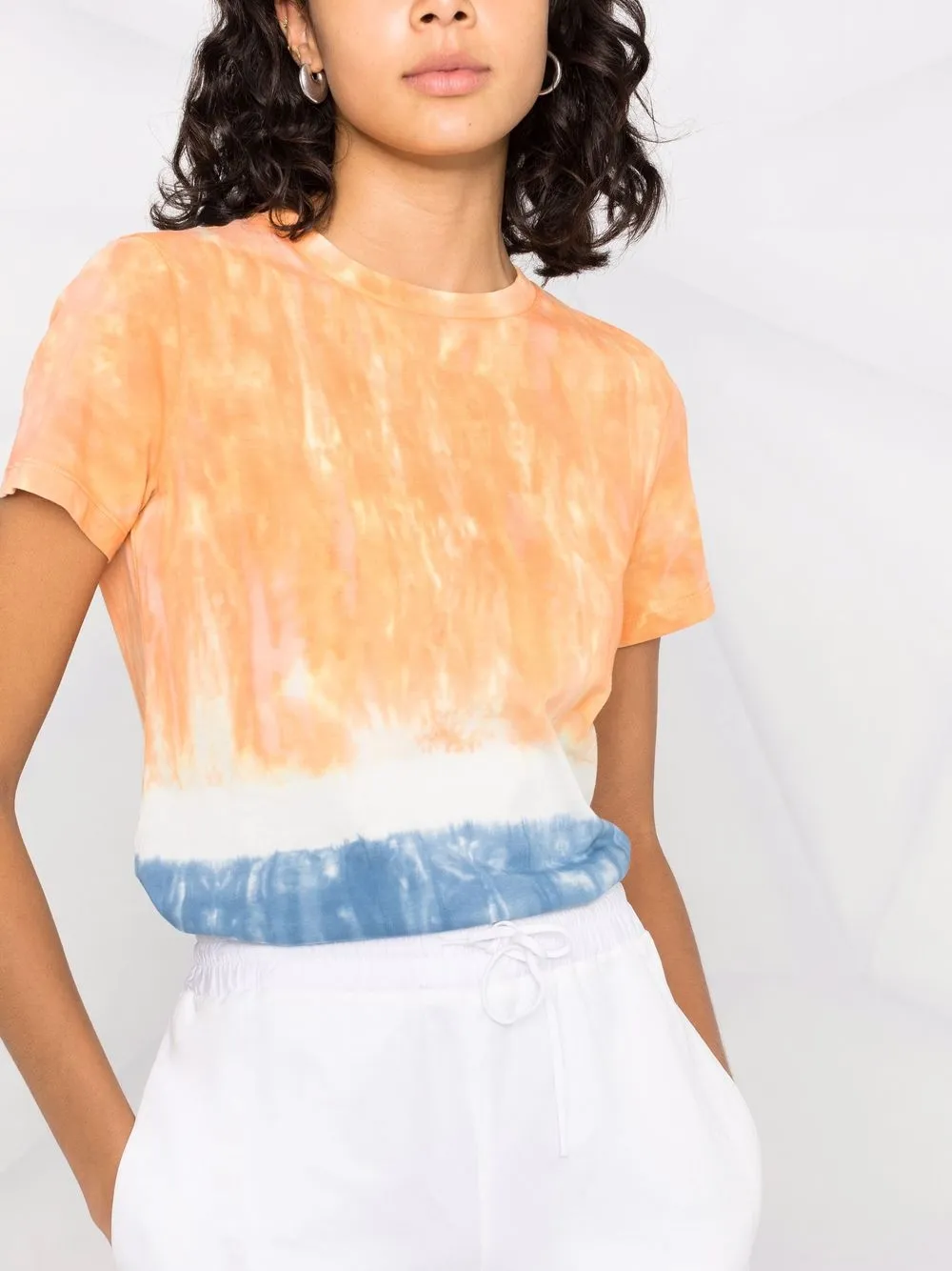  Kenzo T Shirt Mit Batikmotiv   Orange 
