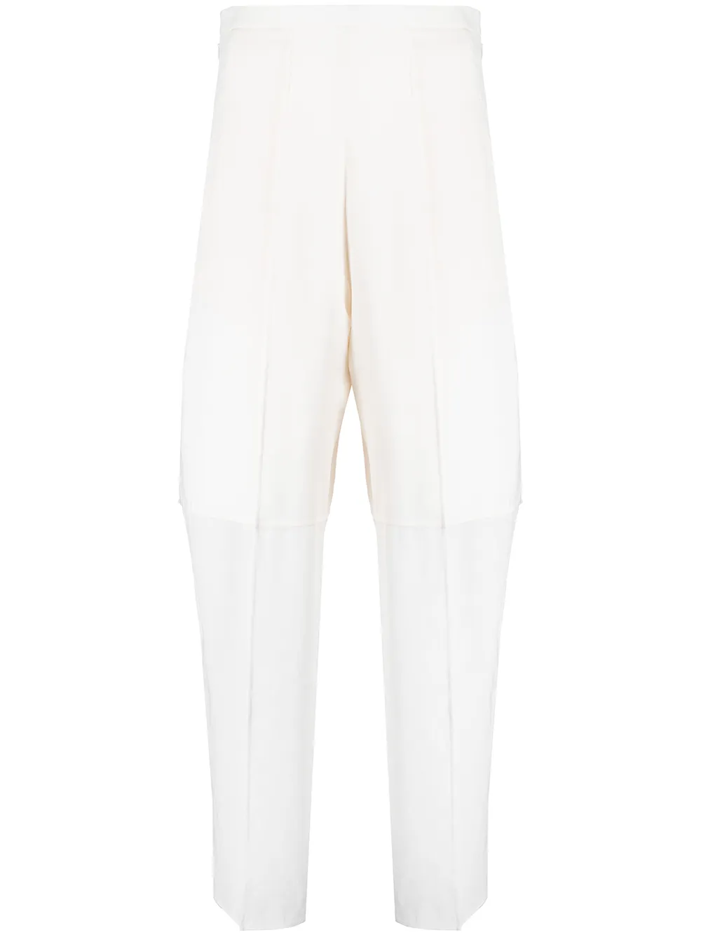 GIA STUDIOS high-waisted pressed-crease straight-leg trousers