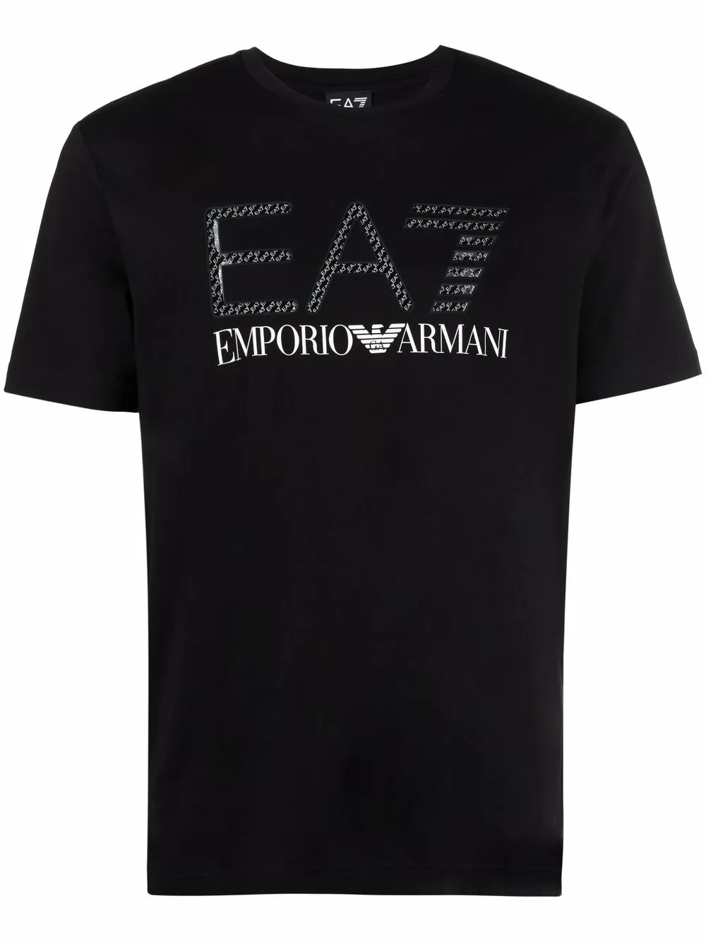 

Ea7 Emporio Armani logo-print cotton T-shirt - Black