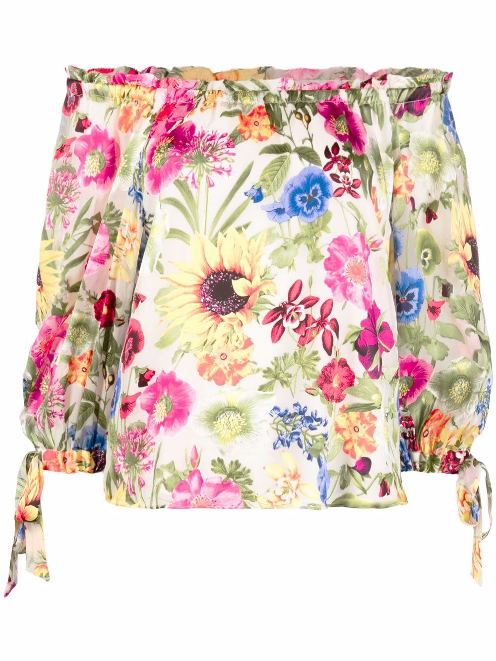 

Alice+Olivia blusa con estampado floral - Blanco