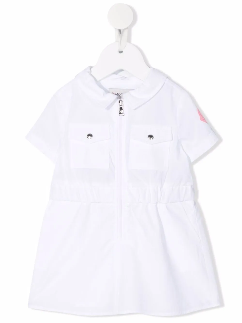 

Moncler Enfant vestido con cierre - Blanco