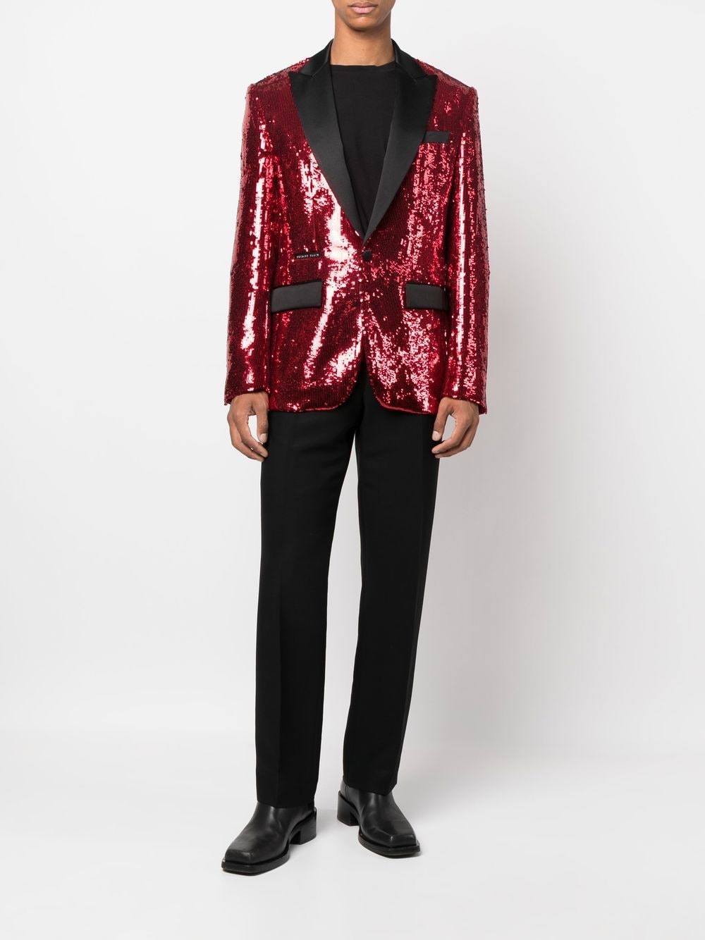 Philipp Plein Blazer met pailletten - Rood