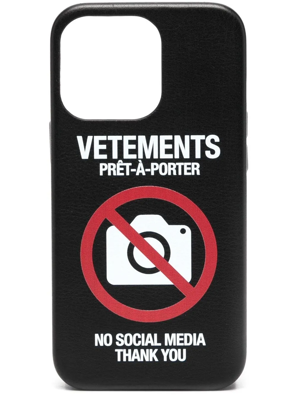 

VETEMENTS funda para iPhone 12 con estampado gráfico - Negro