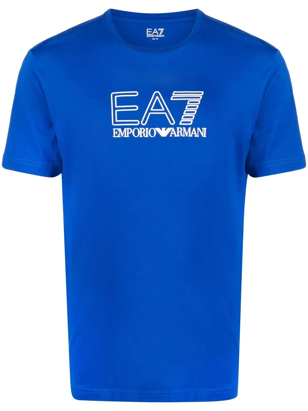 

Ea7 Emporio Armani logo-print cotton T-shirt - Blue