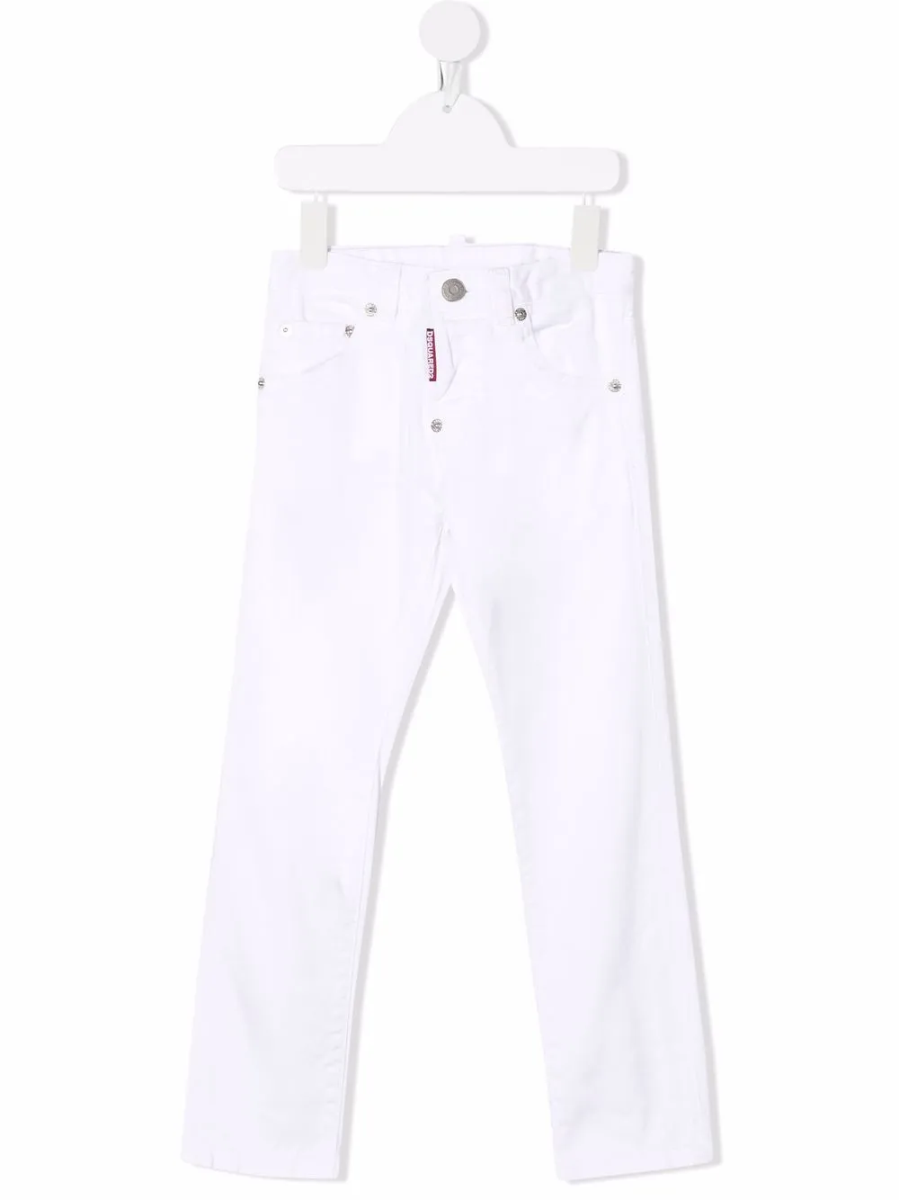 

Dsquared2 Kids jeans rectos con bolsillos - Blanco