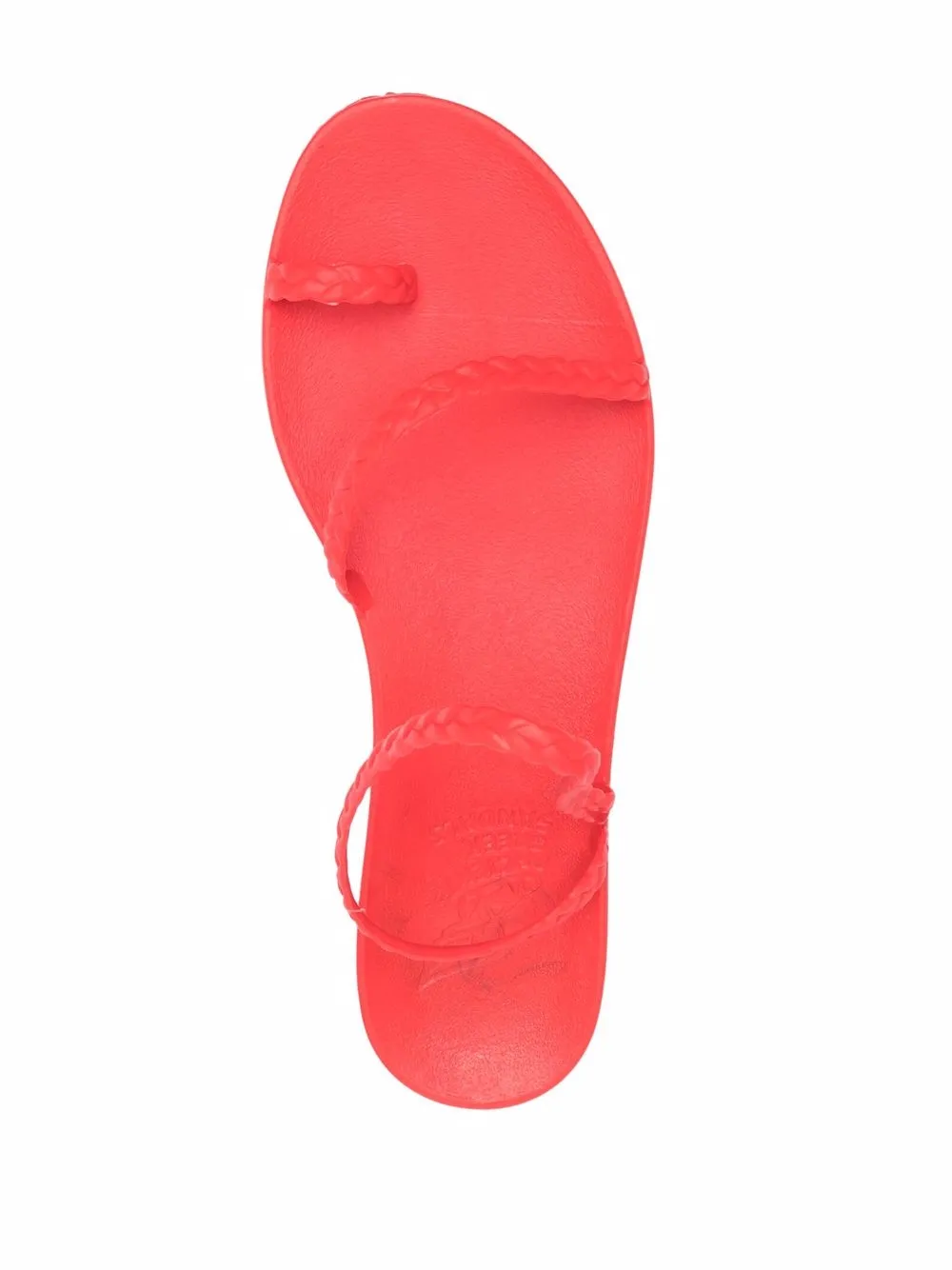 Red jelly sandals womens store