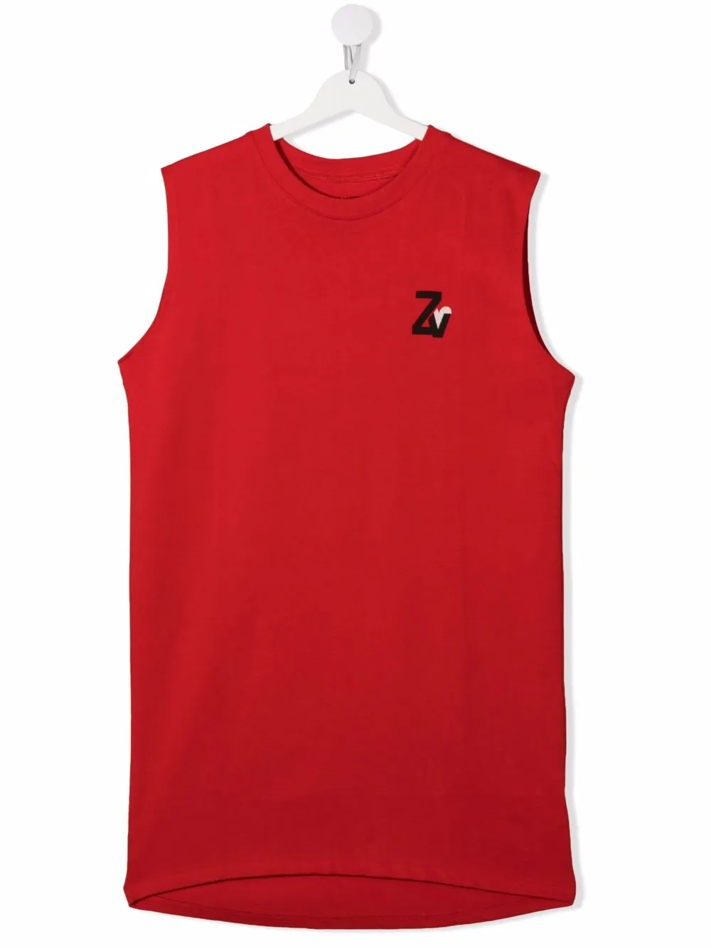 

Zadig & Voltaire Kids vestido con logo en el pecho - Rojo