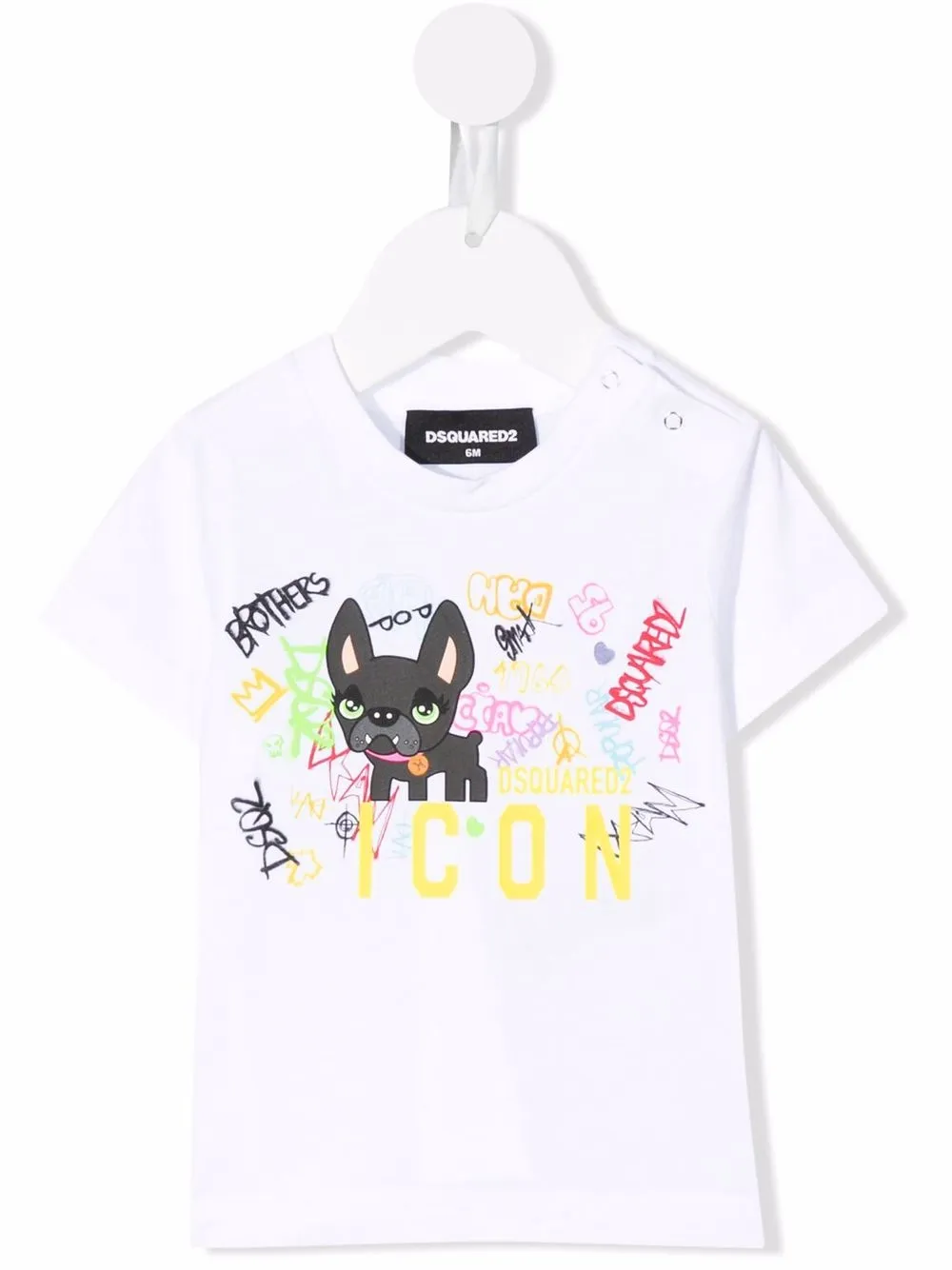 

Dsquared2 Kids playera con logo estampado - Blanco