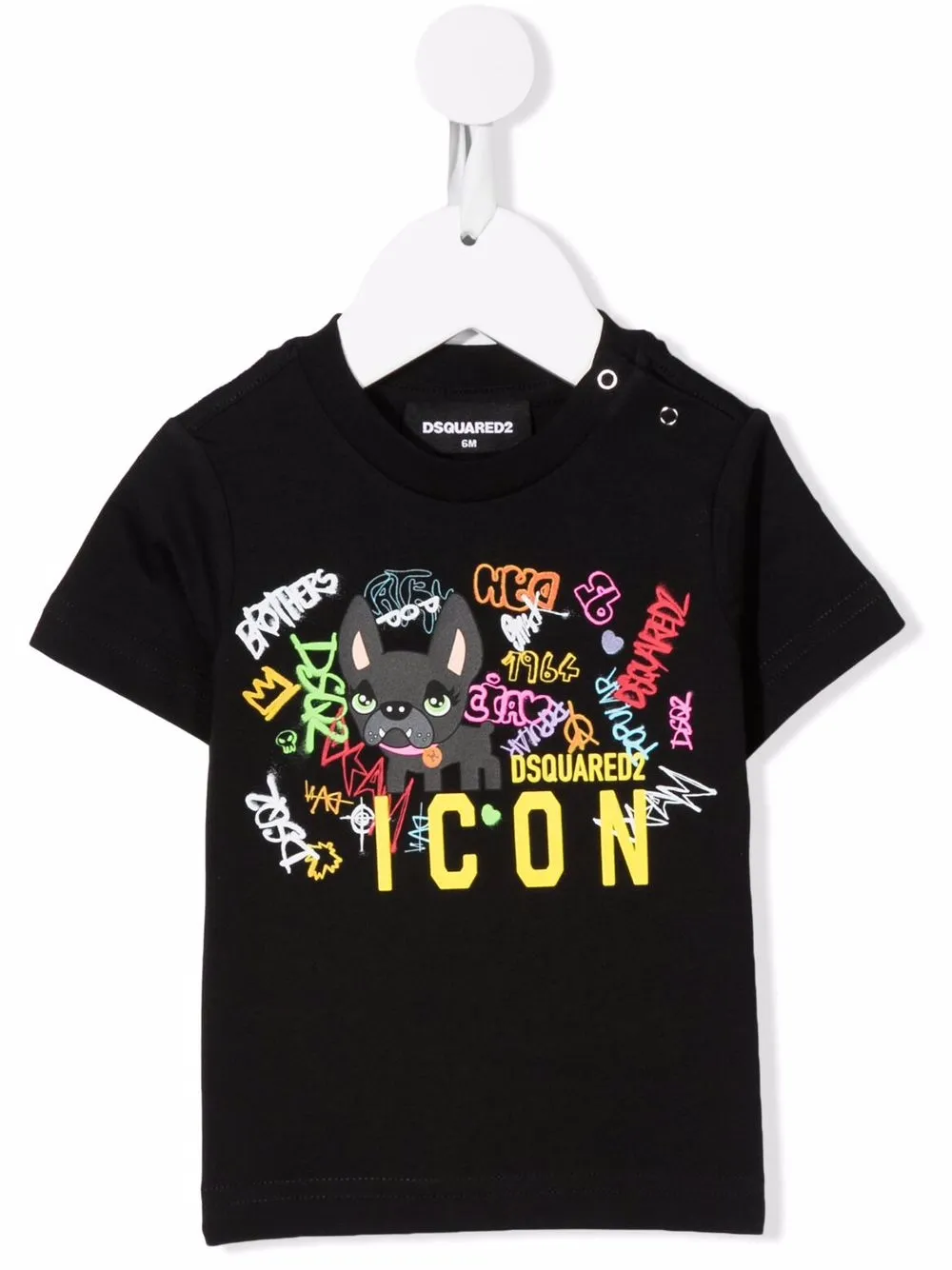 

Dsquared2 Kids playera con estampado gráfico - Negro