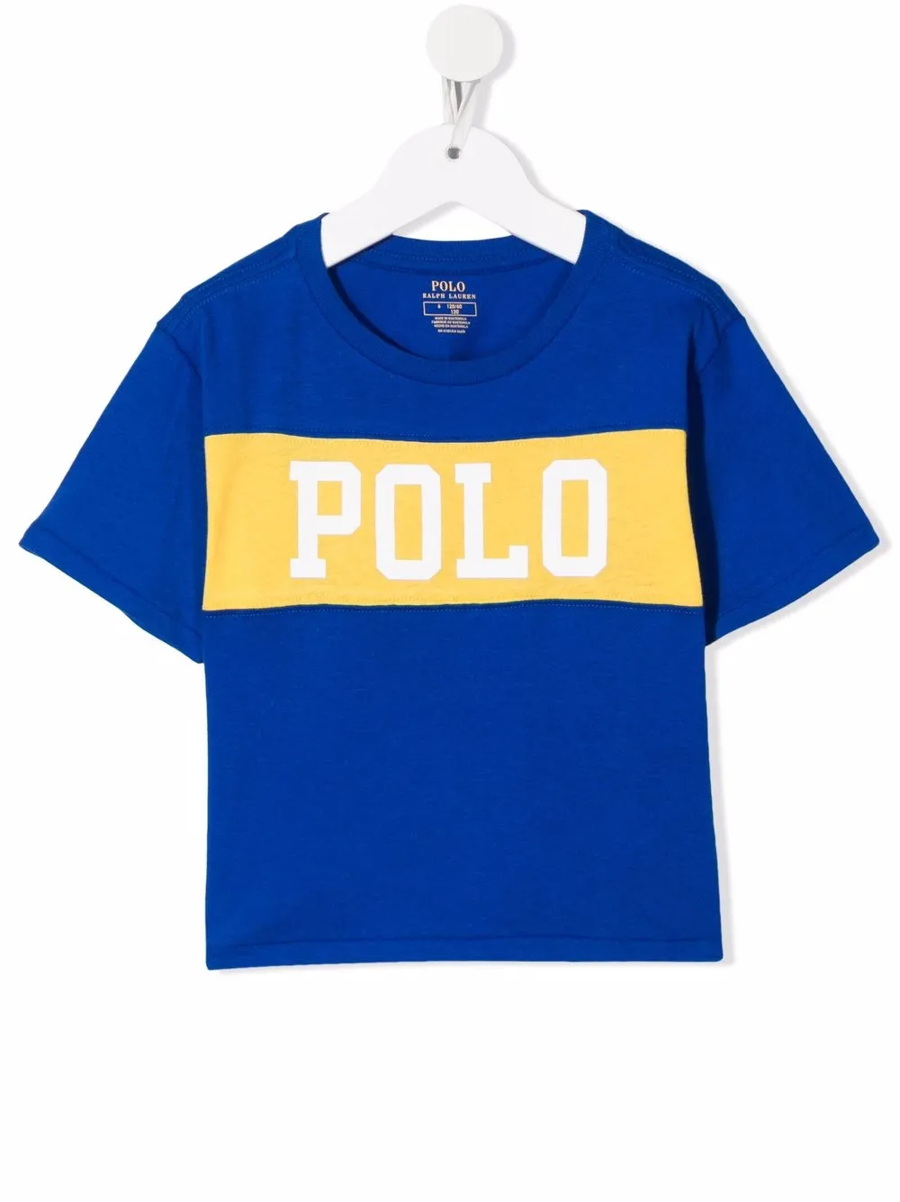

Ralph Lauren Kids box logo-print short-sleeve T-shirt - Blue