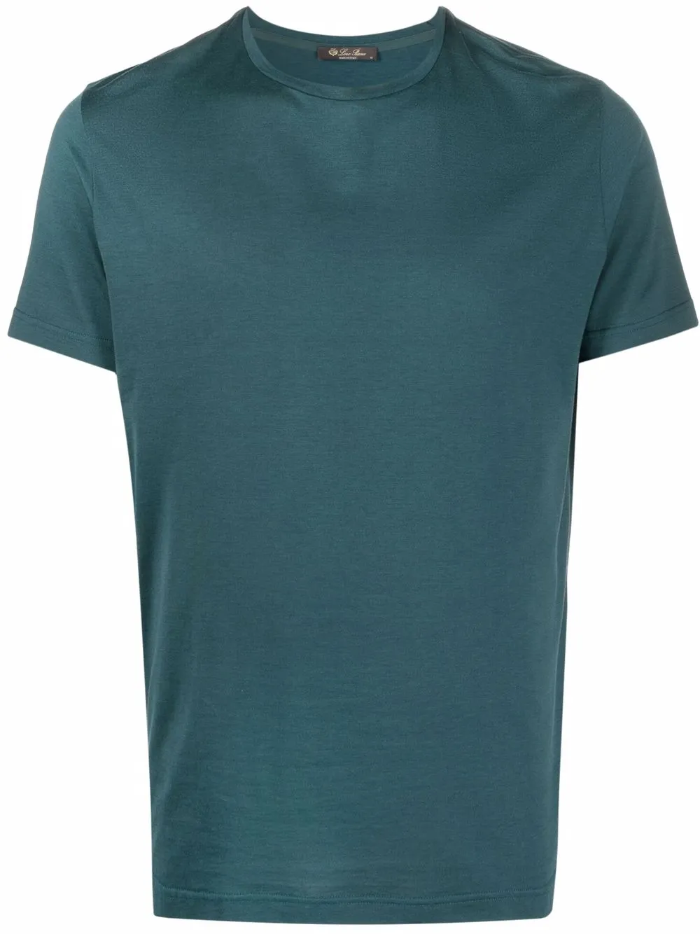 

Loro Piana playera ajustada con dobladillo redondeado - Verde