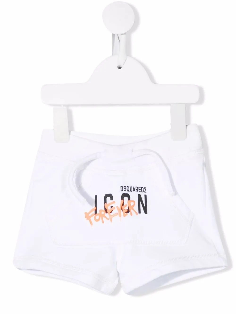 

Dsquared2 Kids shorts deportivos con logo estampado - Blanco